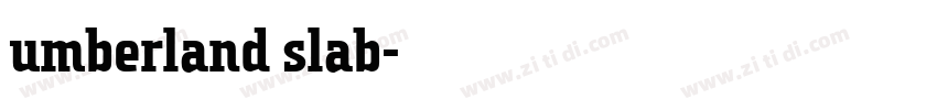 umberland slab字体转换